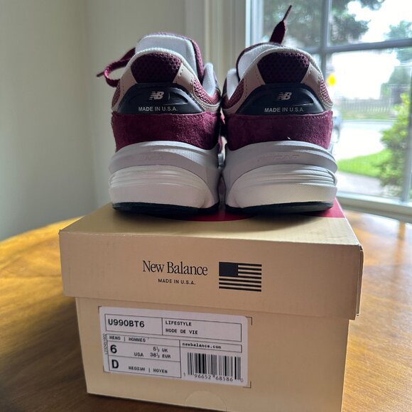 New Balance 990v6 x Teddy Santis Burgundy Tan main image 6